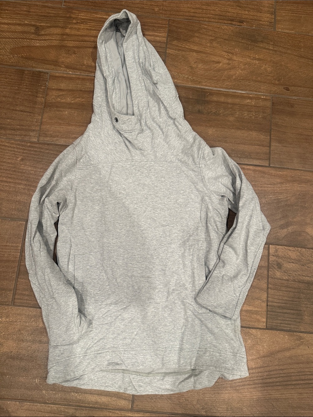 lululemon athletica Light Gray Hooded Pullover Sweatshirt